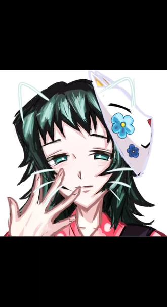 新人来的,你们到底是怎么画出来的啊!可以和我交友吗☺️##指绘 #画渣本渣 #鬼灭之刃 #真菰 #画世界指绘