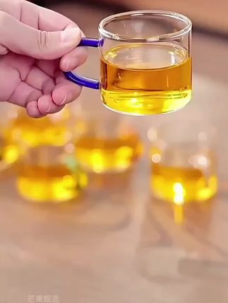 #玻璃茶杯 #高硼硅玻璃 透明加厚材质 #喝出来的健康 #家庭必备 #居家好物