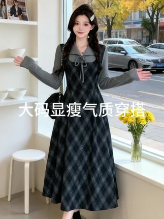 #每日分享 #新款连衣裙 #大码女装#梨形身材穿搭#微胖女生显瘦穿搭