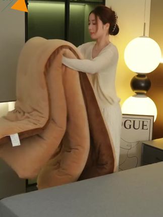 #牛奶绒被子冬被双面绒 #牛奶绒被子#冬天就要保暖又好看 #冬天不再冷,冬季牛奶绒被子冬被加厚被褥双面绒加绒保暖被芯学生宿舍10斤过冬#加厚保暖 @巨量千川