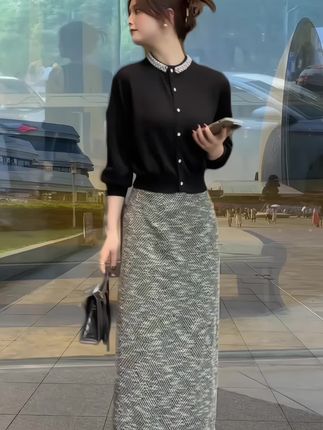 #早秋穿搭 #上衣 #半身裙 #气质穿搭 #精致女人