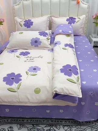 #床上用品 #床品 #柔软亲肤 #四季通用四件套 #磨毛四件套