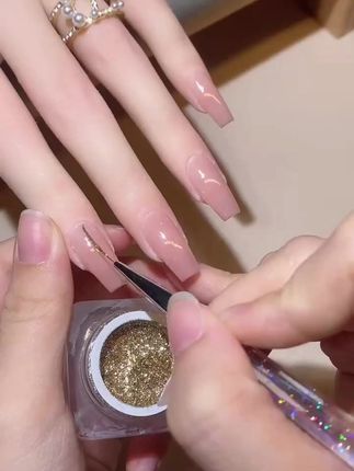 致美艺新款繁星美甲胶,日系细闪彩绘超美! #日系彩绘胶 #致美艺美甲胶 #新款拉线胶 #美甲铂金胶 #繁星细闪胶