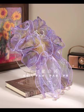 极光鱼尾裙摆抓夹云朵泡泡边超仙发夹原创设计气质发饰魅力鲨鱼夹#鲨鱼夹 #发夹 #发饰头饰 #发饰发夹 #原创设计