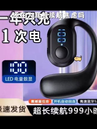 【德国品质】新款真无线蓝牙耳机骨传导不入耳式挂耳式长续航运动