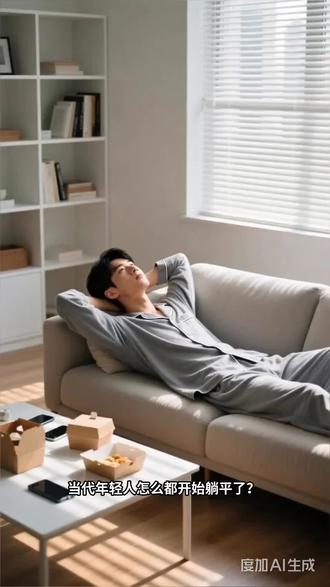 当代年轻人选择躺平:不是摆烂,是对生活的另一种清醒!#年轻人 #社会趋势 #躺平 #ai