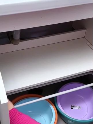这样的家用加高可伸缩分层脸盆隔板下挂篮柜:/ 鞋架易安装浴室置物架厨房#置物架 #鞋架收纳神器 #架子 #置物架收纳 #置物架厨房