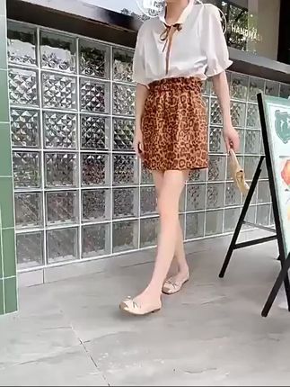 法式香槟色蝴蝶结玛丽珍羊皮春秋季新款时尚平底芭蕾舞软底休闲鞋#平底休闲鞋#软底鞋