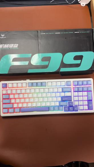 狼蛛F99赛事级电竞款三模机械键盘 麻将音还有谁?