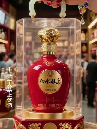 #传统文化传承#好酒#高端大气#红色喜庆#白水杜康
