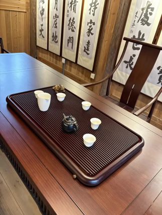 25款家用茶盘实木整块高端茶台桌面专用办公客厅茶海简约电木茶盘#好东西一起分享