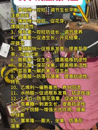 调节剂应用大全#调节剂 #作物营养 #生长素 #绿色生态农业