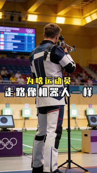 奥运射击手走路为啥像机器人? #科普