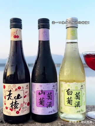 尝一口来自山水间的甜蜜!我们的果酒,鲜果酿造,老山楂酒酸甜开胃,葡萄酒醇厚芬芳。精致瓶身搭配可爱酒标,每一滴都是自然馈赠,小酌怡情,尽享惬意时光。 #微醺 #原创视频 #喝出新高度 #酒蒙子的日常 #葡萄酒