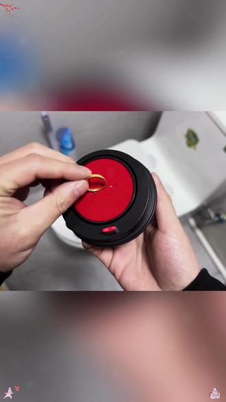 【新年礼物】原创惊喜翻转机关戒指盒奶茶杯盖戒指盒情人节礼物表白#戒指盒 #新年礼物 #表白礼物 #翻转机关戒指盒 #创意戒指盒