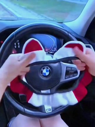 女神款可爱猫耳朵汽车方向盘套电动汽车四季通用舒适透气车内装饰#汽车用品 #车载好物 #开车必备 #再好的副驾驶不如自己手握方向盘 #方向盘