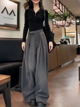 #简约大气 #时尚气质穿搭 #穿出自信穿出美丽 #百搭阔腿裤