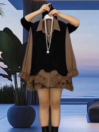 #大码穿搭 #减龄显瘦穿搭 #胖妹妹时尚大码女装穿衣搭配 #个性穿搭风格 #裙装穿搭