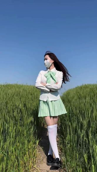 jk穿搭 不愧是青芽#jk