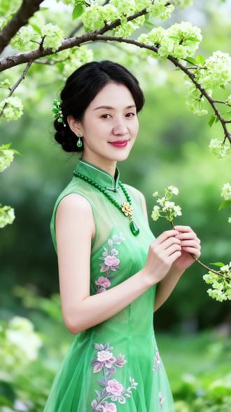 #AI紫韵旗袍写真 #抖音ai创作