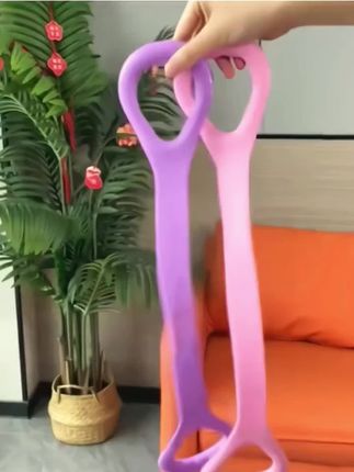 初学者健身8字拉力绳肩颈拉伸瑜伽开背练背锻炼美背塑形训练绳子#初学者健身 #健身 #健身道具 #瑜伽 #瑜伽开背