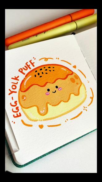 今天画一颗奶fufu的蛋黄酥 | 丙烯马克笔教程
无笔触翻车、无复杂调色,随便涂涂都出片,手残党也能解锁氛围感美食绘画#用五彩斑斓打开治愈瞬间 #创作者中心 #创作灵感 #解压 #治愈