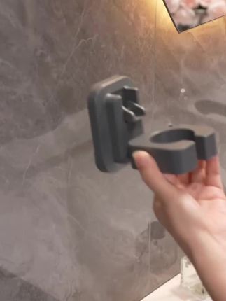 吹风机支架也出吸盘的了,可以随意挪动位置不伤墙面不留胶,太爱了 #吹风机置物架 #免打孔 #吹风机支架