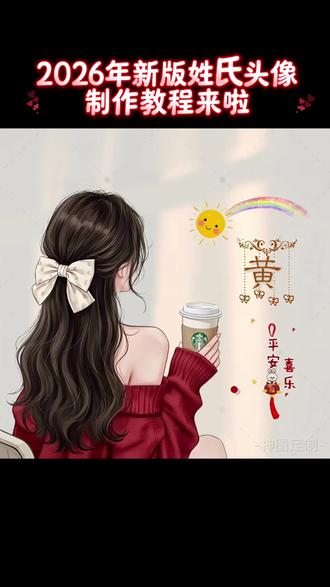 抖音搜索🔍神图定制-输入口令《3746》即可制作#微信姓氏头像#新版姓氏头像制作#欢迎制作#教程来啦