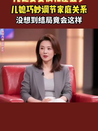 儿媳婆婆仅相差五岁,结果居然是这样 #情感故事#情感共鸣#综艺#苦荞