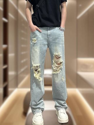 #牛仔裤 #美式牛仔裤 #破洞牛仔裤 #休闲牛仔裤 #夏季牛仔裤