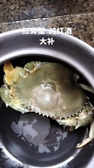 纯野生膏蟹炖红酒,补身体 绝绝子👇