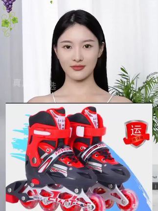 #好物推荐🔥 #宝宝溜冰鞋儿童全套装初学者旱冰滑冰鞋男女童孩正品轮滑鞋可调节