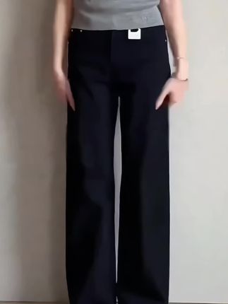 2025年春季新款烟管牛仔裤女微胖mm梨形身材大码遮胯显瘦直筒裤 #显高显瘦显腿长#直筒裤子显瘦 #纯色裤子推荐 #高腰裤子显瘦#遮胯显瘦