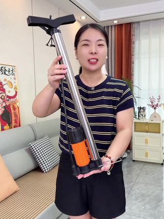 不锈钢高压打气筒 自行车电动车汽车通用充气筒气管家用篮球便携充气筒#高压打气筒#打气筒#便携式高压打气筒 #自行车打气筒#超便宜超划算