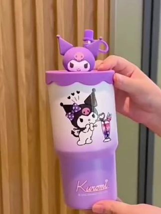 三丽鸥HelloKitty保温杯# 2025新款女生吸管水杯# 保冷冰霸杯 #生日礼物#保温杯