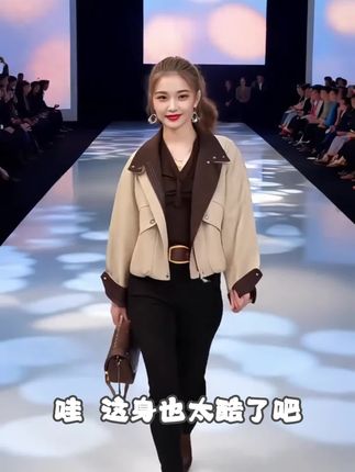 2025年春秋夏季新款韩版时尚休闲设计感撞色外套女英伦风夹克上衣