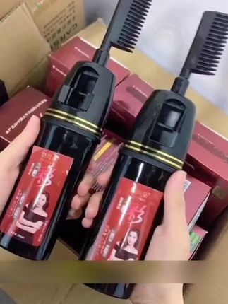 #植物染发膏一梳彩无刺激自己染泡泡染发剂遮盖白发染头膏家用#自用好物分享