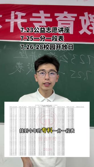 一分一段表如何查询如何看??#天津专升本#一分一段表查询 #高考