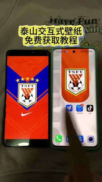 《水果糖块》山东泰山球迷的福音来了!泰山交互式动态壁纸,超清无水印下载教程#山东泰山队 #交互式壁纸 #泰山球迷 #中超