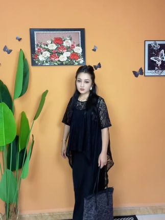 #两件套女装 #胖瘦都能穿 #黑色系御姐穿搭
