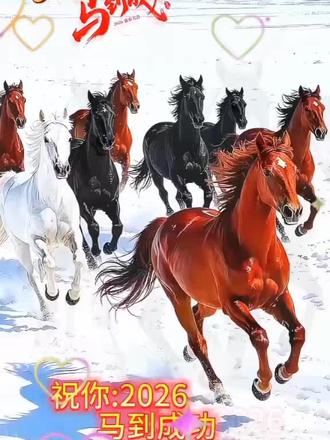 马到成功,2026马上有喜 马上有钱