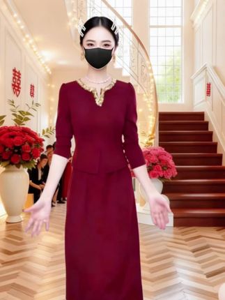 #秋季穿搭 #婚礼妈妈礼服 #假两件连衣裙 #高级感气质穿搭 #婚庆礼服