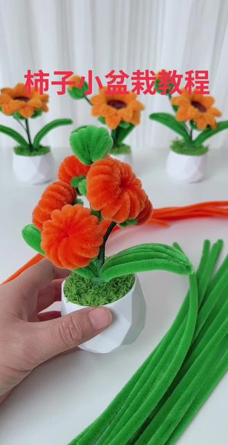 小柿子教程来了哦#扭扭棒手工 #扭扭棒教程