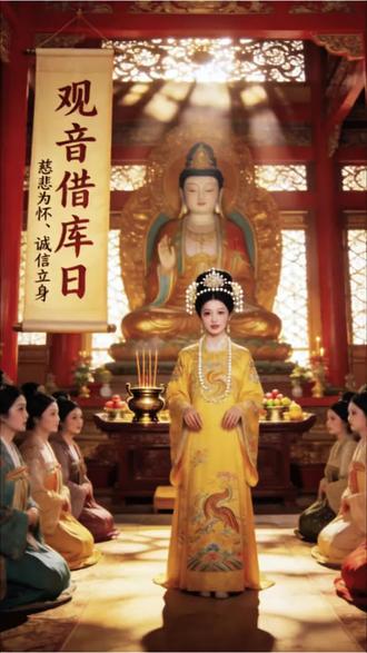 @观音开库日及庇佑財神诞辰日,这两个节日在同一天,形成了"佛道融合、慈悲生财"的独特民俗文化,既体现了对观音菩萨慈悲精神的崇敬,也表达了人们对美好生活的向往。
#观音借库日 #观音开库日 #庇佑財神诞 #佛教文化 #中国传统文化 #