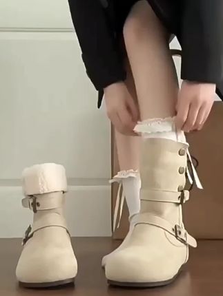 #加绒勃肯短靴 #毛毛棉鞋 #加厚雪地靴 #保暖棉鞋 #勃肯短靴