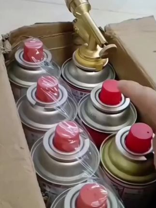 【铜枪+6套餐】全铜喷火枪料理电子打火烧猪毛烧烤耐高温户外点火器#焊接点火器#便携式点火器#喷枪#点火器#卡式气罐