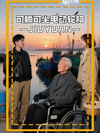 能坐能躺能遥控的电动轮椅,你见过吗? #电动轮椅 #适老化产品 #九圆电动轮椅