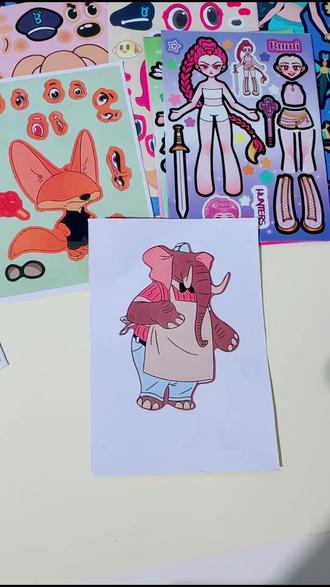 宝贝换装超简单!朱迪尼克贴纸动手就上手!