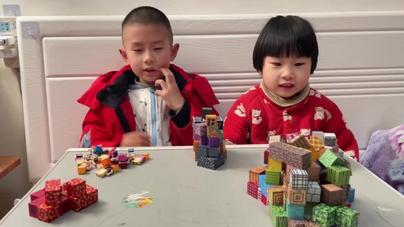 磁力方块工厂-我的世界#磁力方块 #磁力方块积木 #积木 #积木搭建 #我的世界