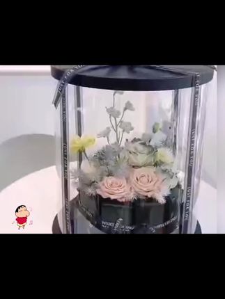 七夕情人节男士DIY火因盒蛋糕花束礼盒透明圆形节日礼盒送男友#七夕情人节礼物 #男士花束 #送男友的礼物 #生日礼物 #烟盒蛋糕